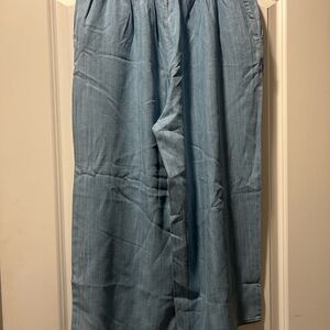 Velvet Heart Denim Blue Smocked Pants